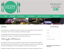 Tablet Screenshot of amovablefeastcatering.com